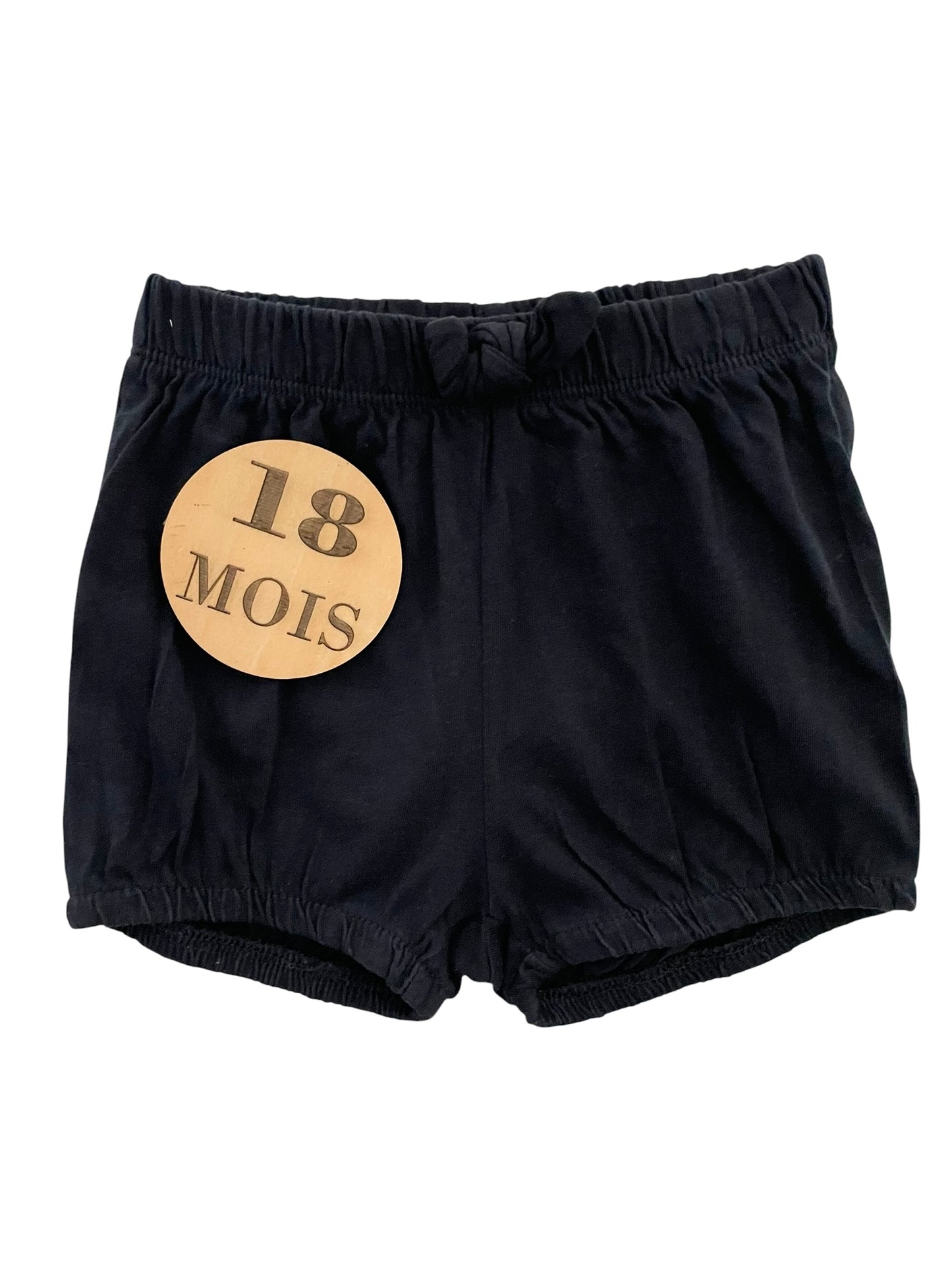Short coton bleu-nuit, Kiabi