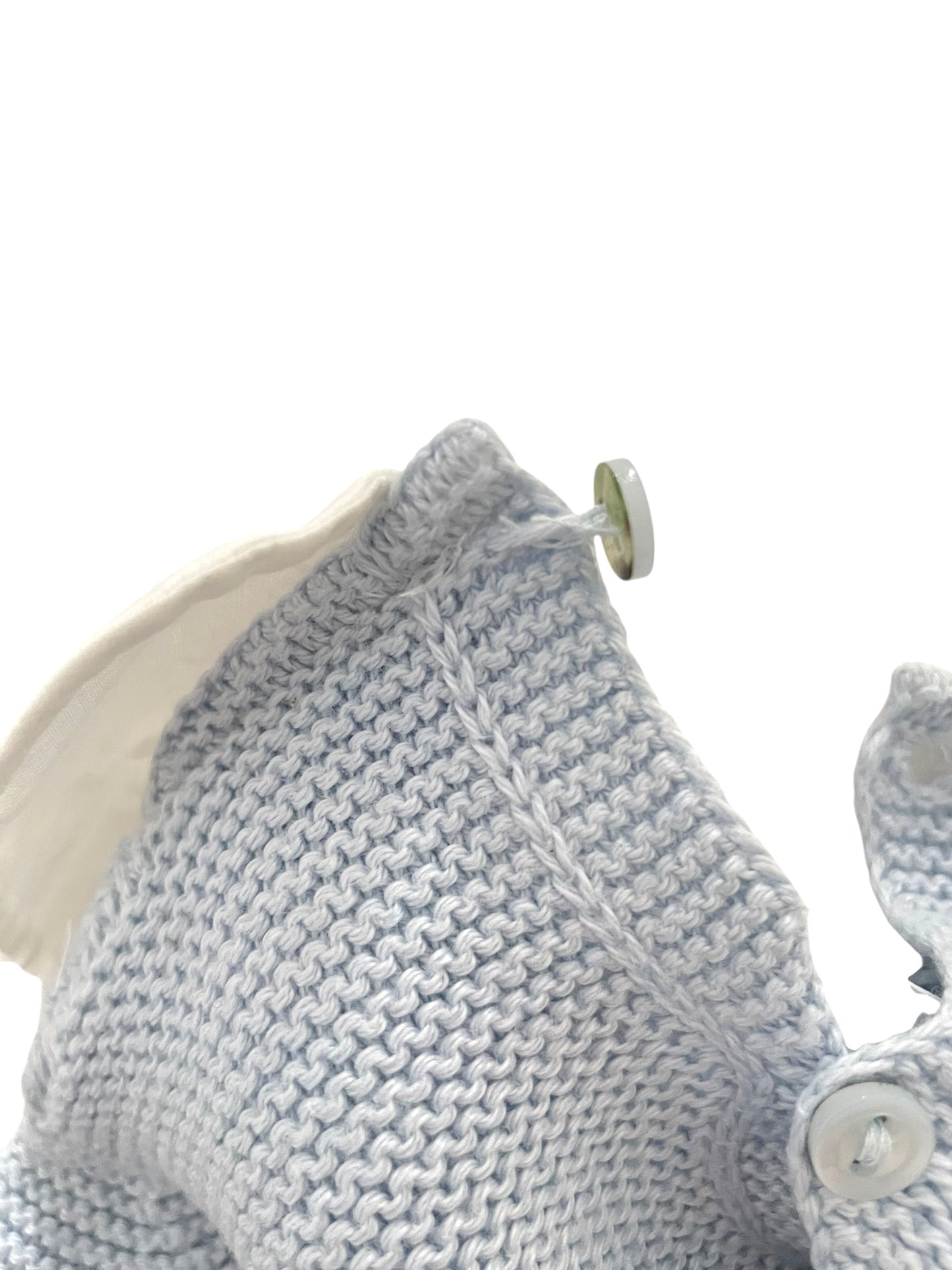 Ensemble 3 pièces, en mailles, bleu, (95% coton, 5% cachemire), Pili Carrera