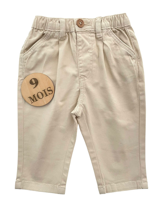 Pantalon en toile, crème, TAO