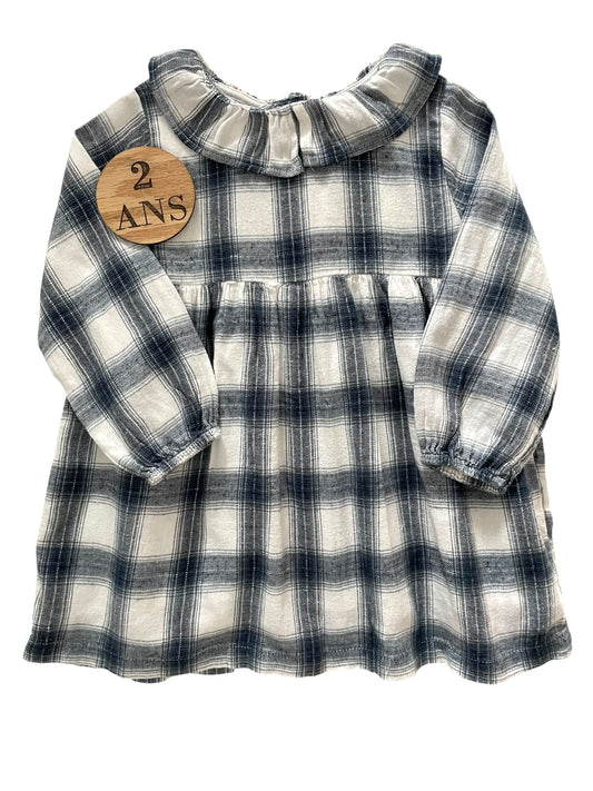 Robe doublée, à carreaux, Vertbaudet