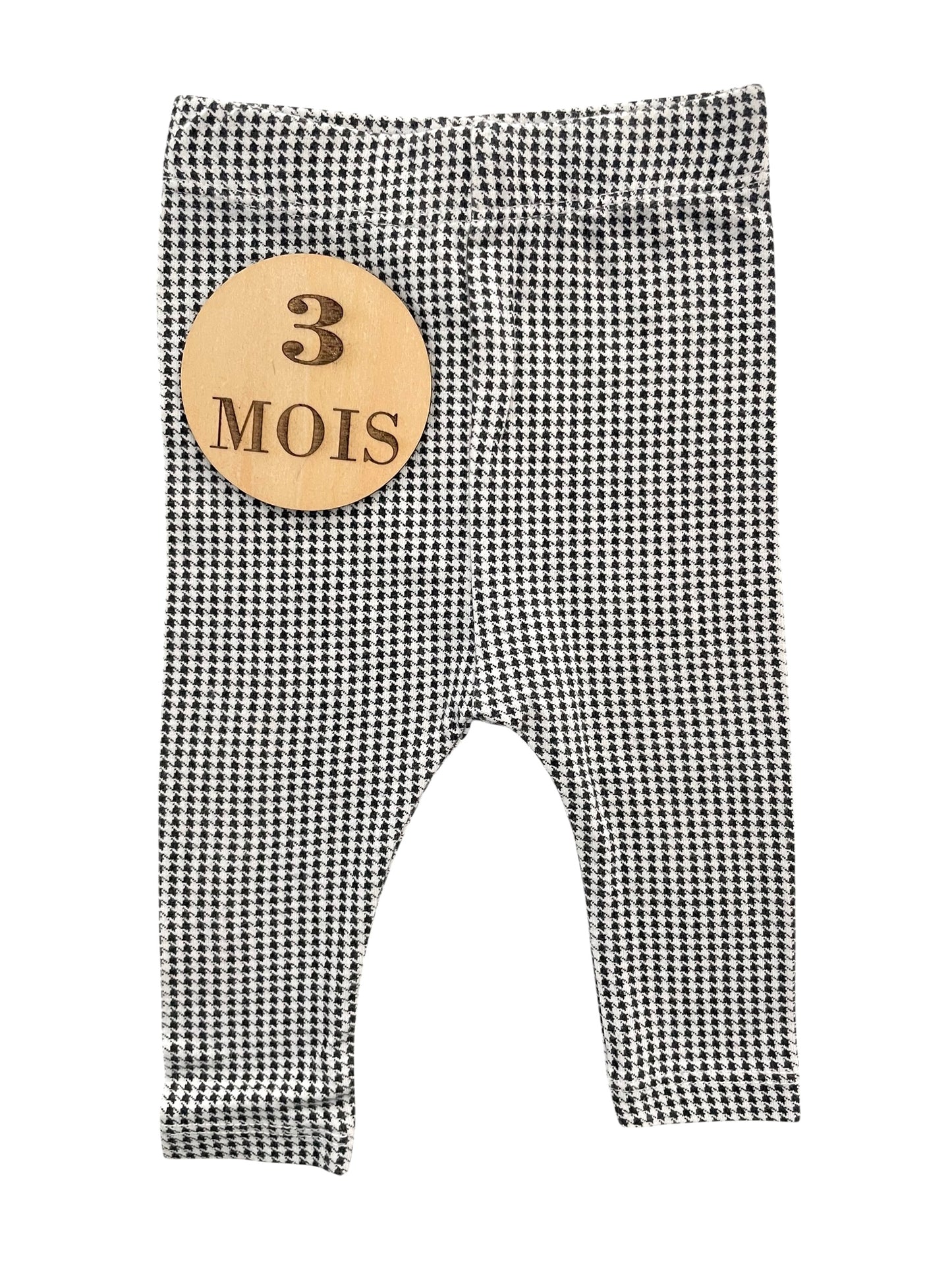 Legging pied de poules, noir et blanc, Kiabi