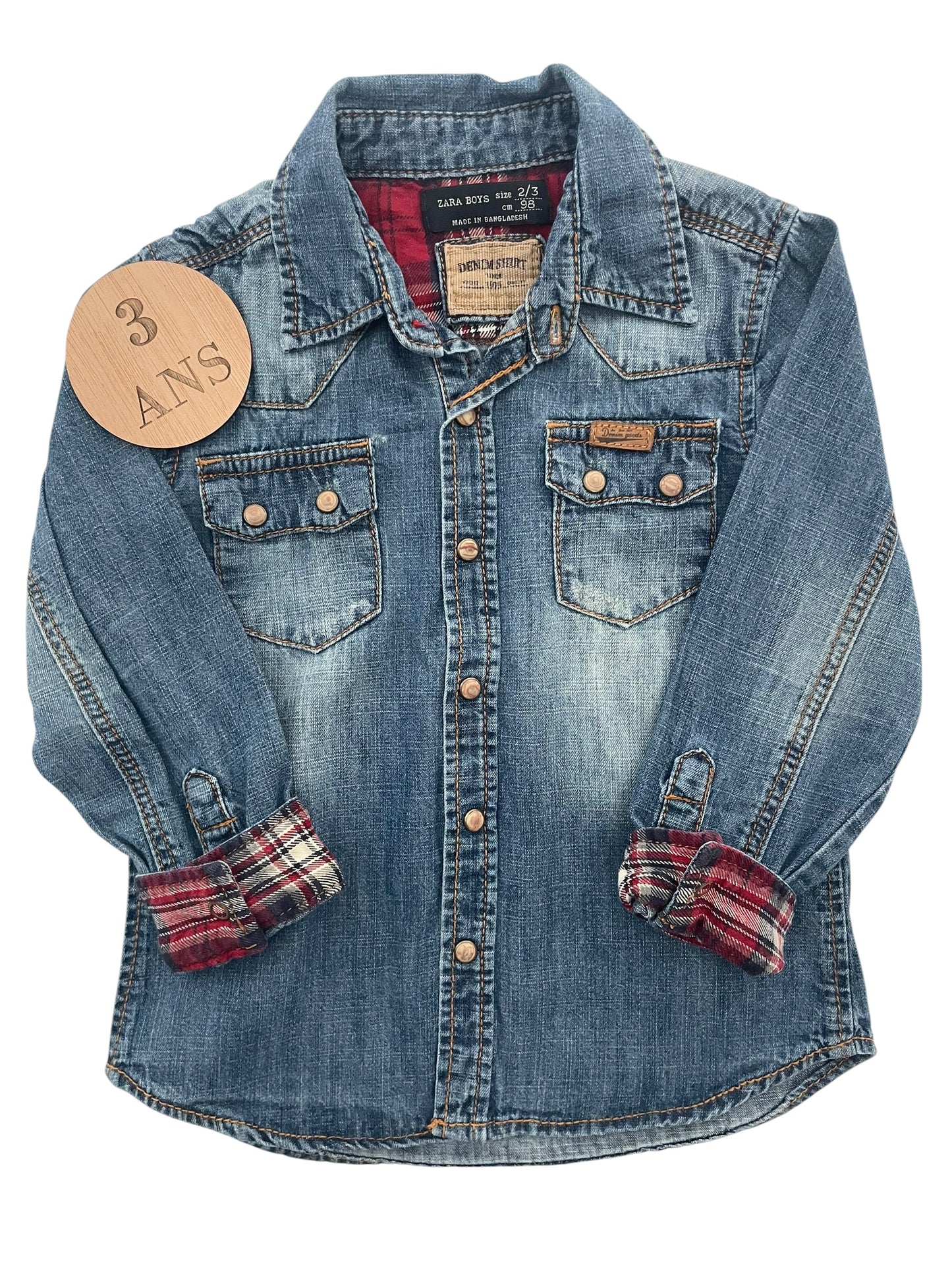 Chemise en jean, Zara