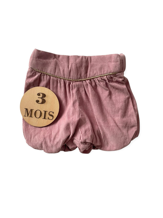 Short velours vieux rose, Kiabi