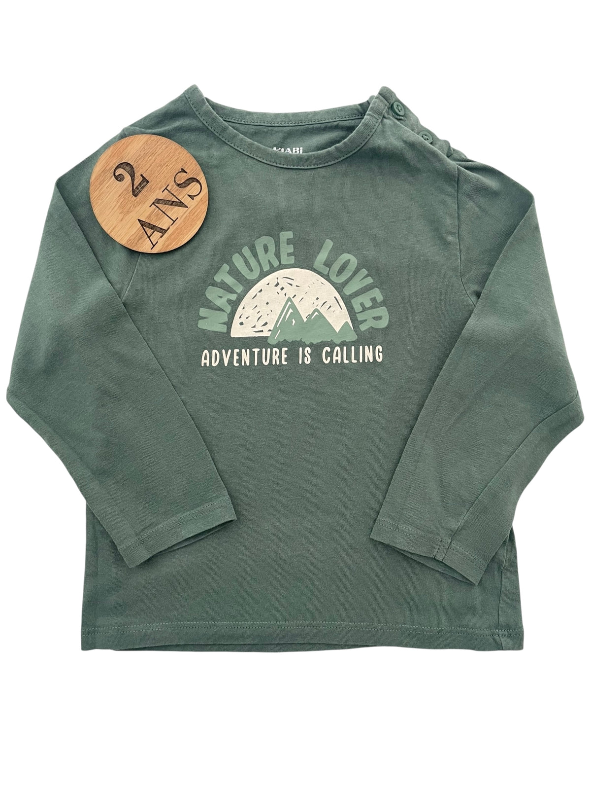Tee-shirt vert, nature, Kiabi