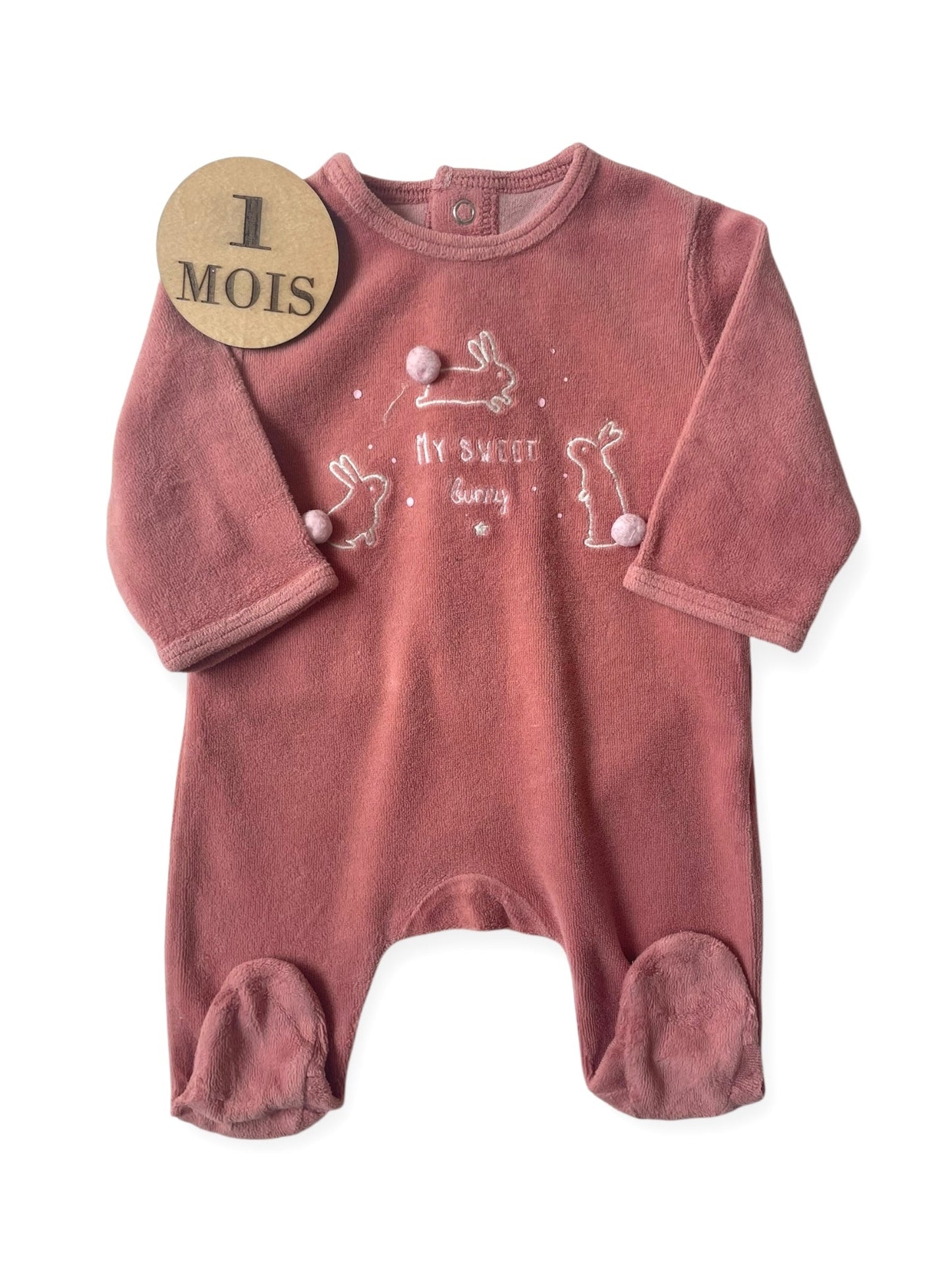 Box 10 pièces, rose, 1 mois