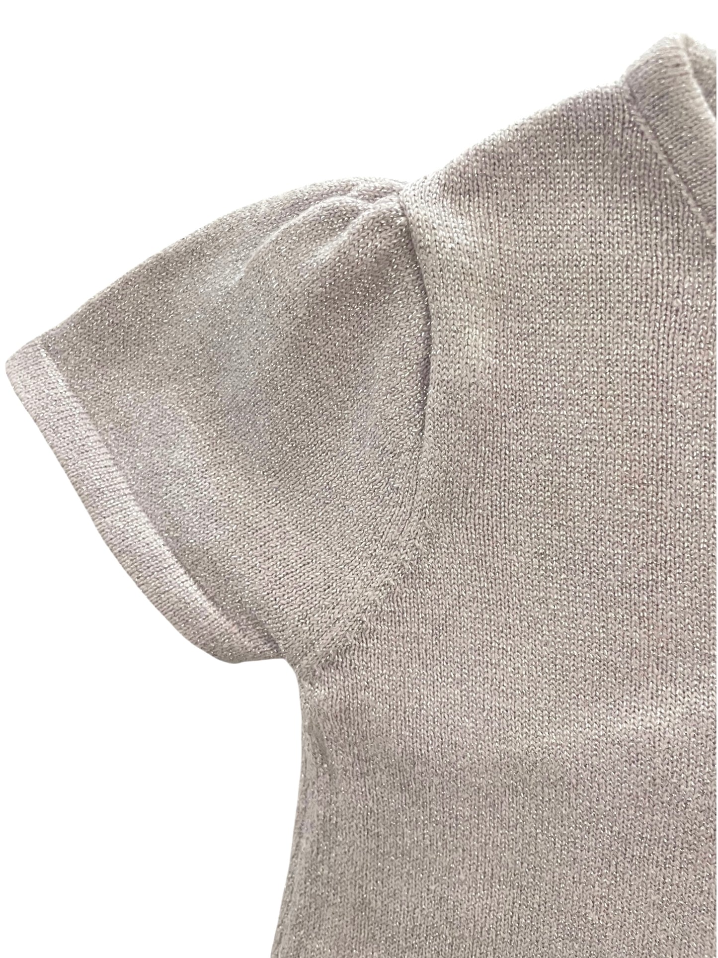 Gilet fin manche courte, gris / lilas, pailleté, Bébé rêve