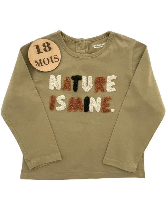 Tee-shirt kaki, Vertbaudet