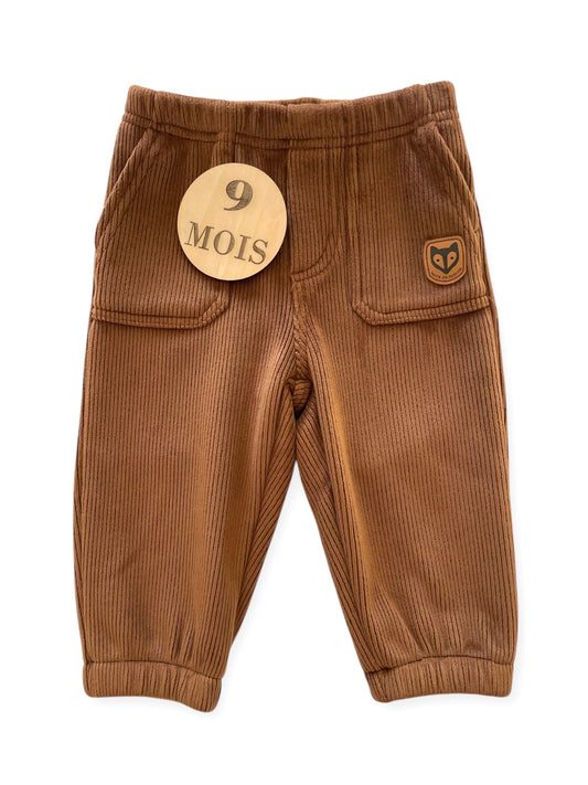 Pantalon velours / polaire, Terre de Marin (état neuf)
