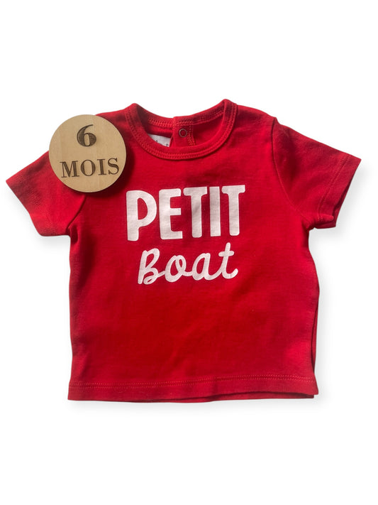 Tee-shirt rouge, Petit Bateau