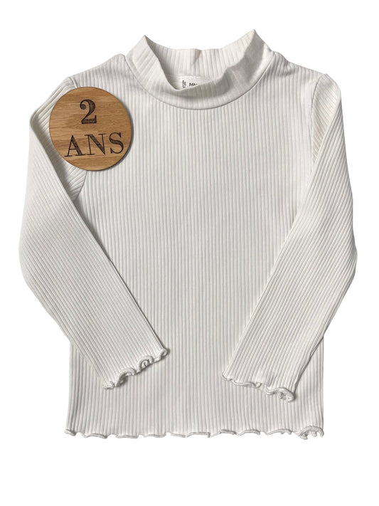 Sous-pull côtelé écru, Mango