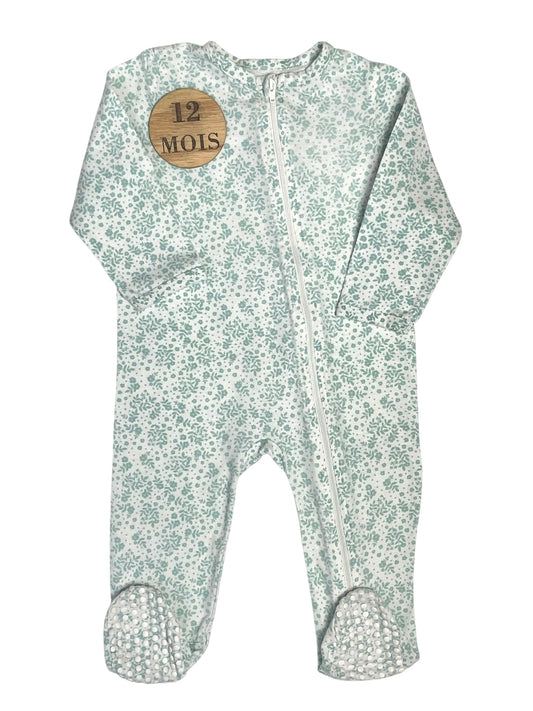 Pyjama coton, fleuri, Vertbaudet