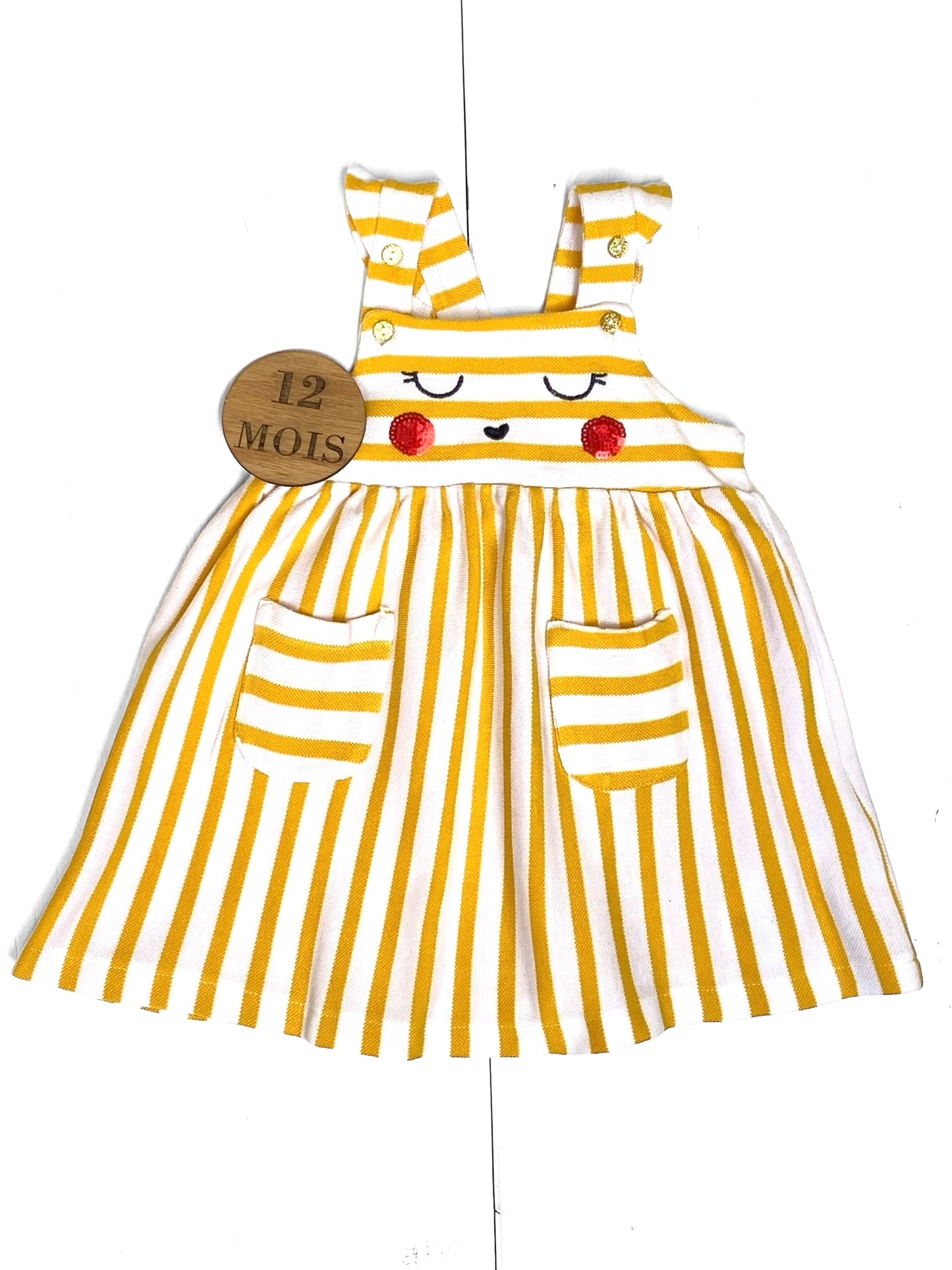 Robe rayée jaune, DPAM