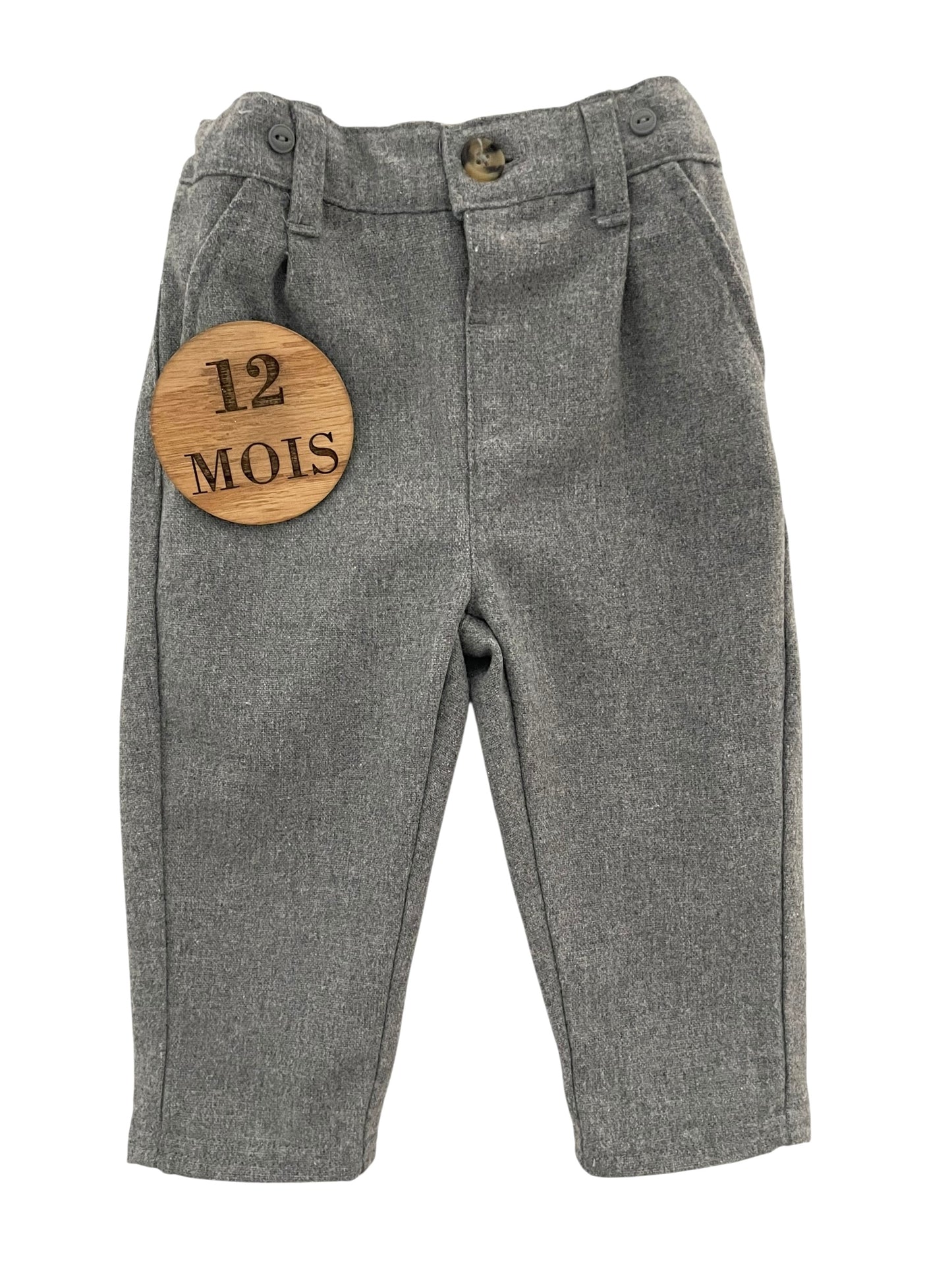 Pantalon épais gris, Kiabi