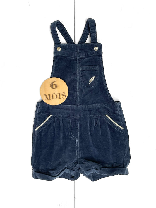 Salopette short velours, grise, Orchestra