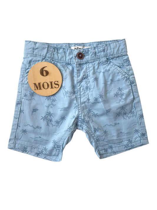 Short bleu clair, Gémo