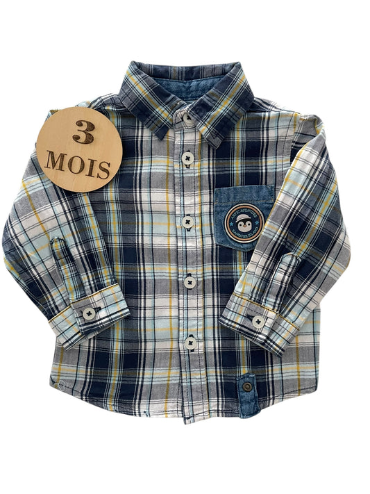 Chemise à carreaux, mes petits cailloux