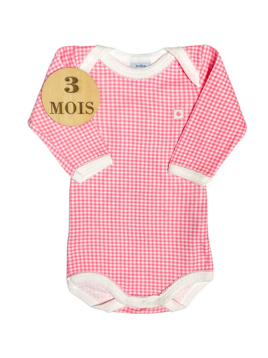 Body Vichy rose, Petit Bateau