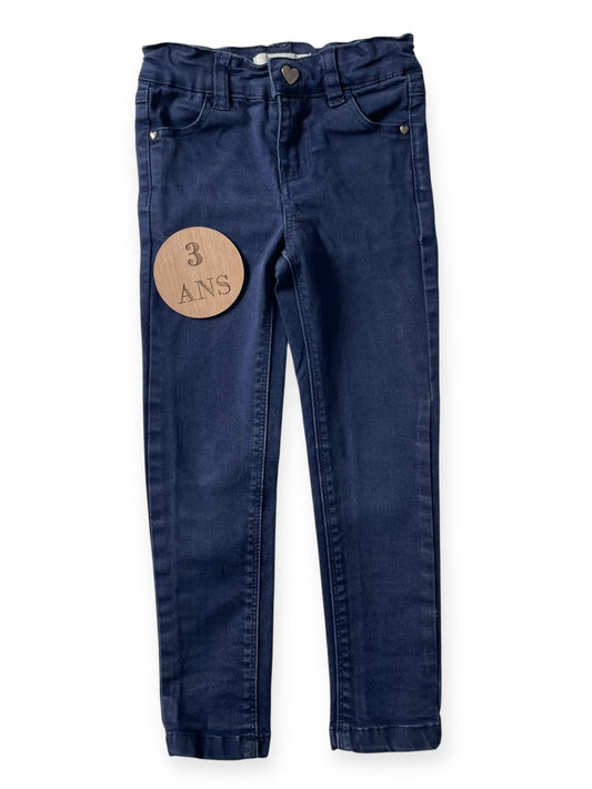 Jean slim, bleu-marine, La Halle