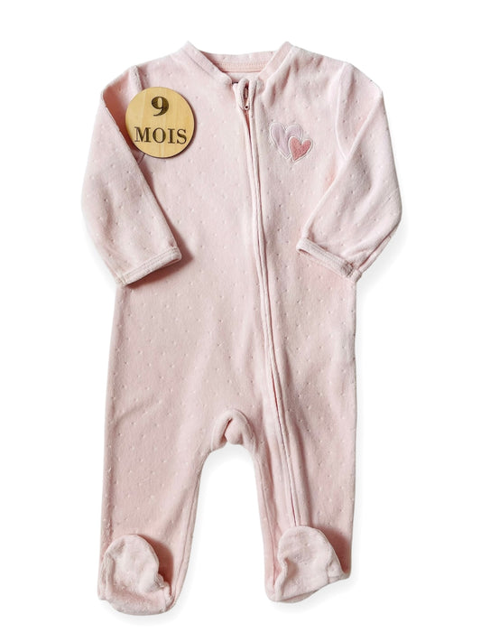 Pyjama velours rose, Kiabi