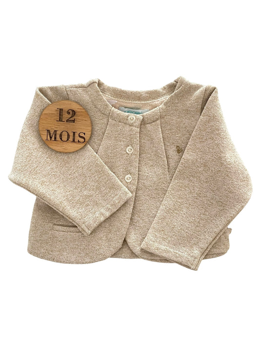 Gilet beige, brillant, Obaïbi