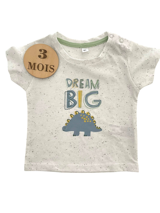 Tee-shirt écru, dino