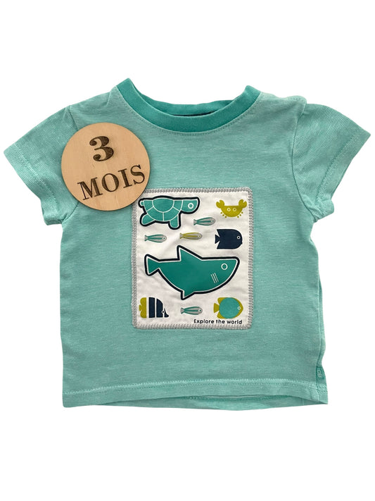 Tee-shirt turquoise, Obaïbi