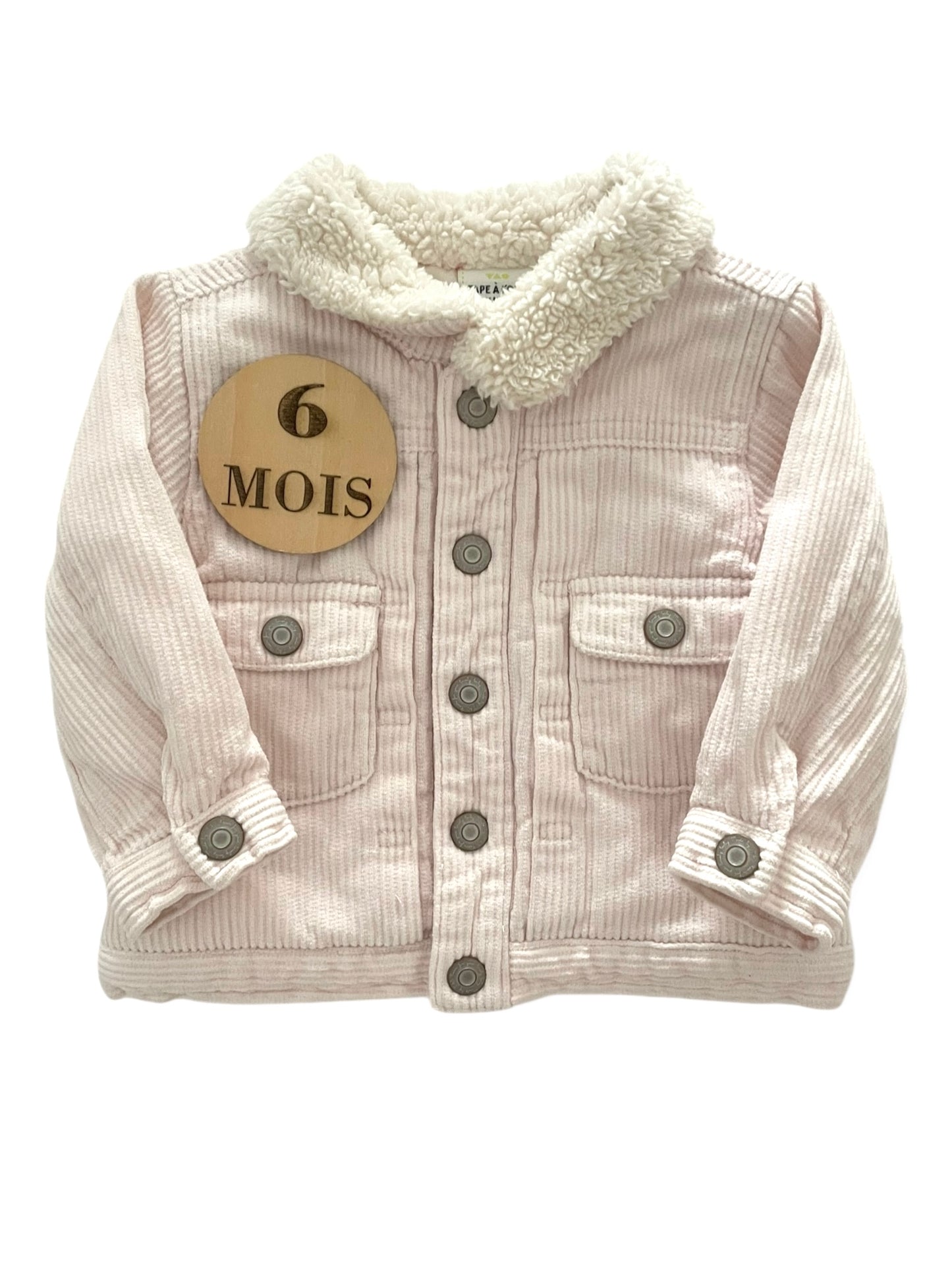 Veste velours côtelé, rose pâle, TAO