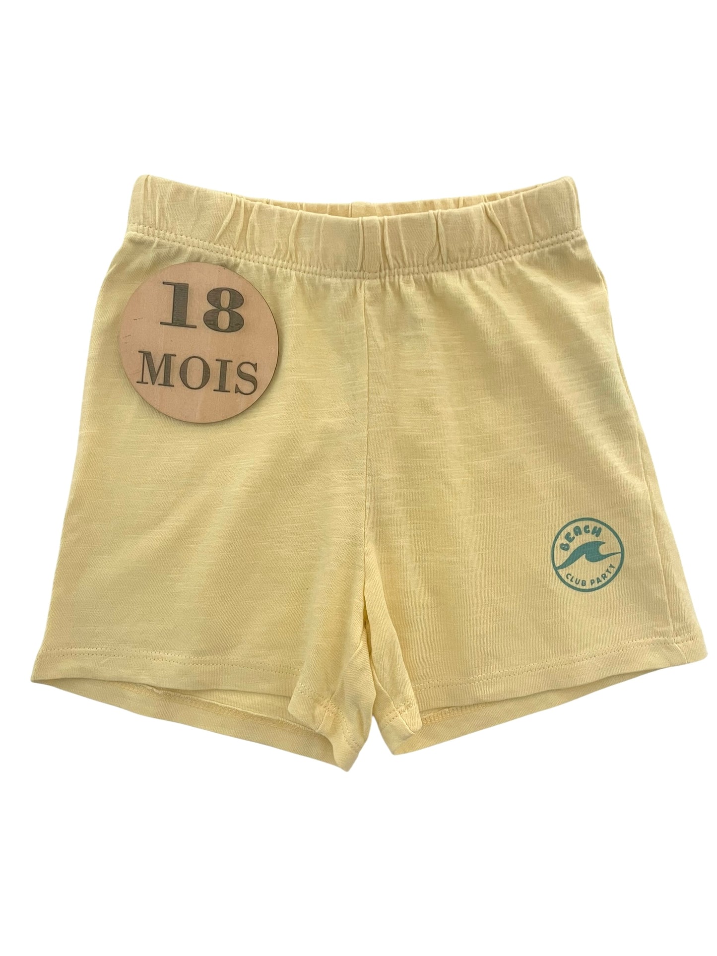 Short coton jaune, Kiabi
