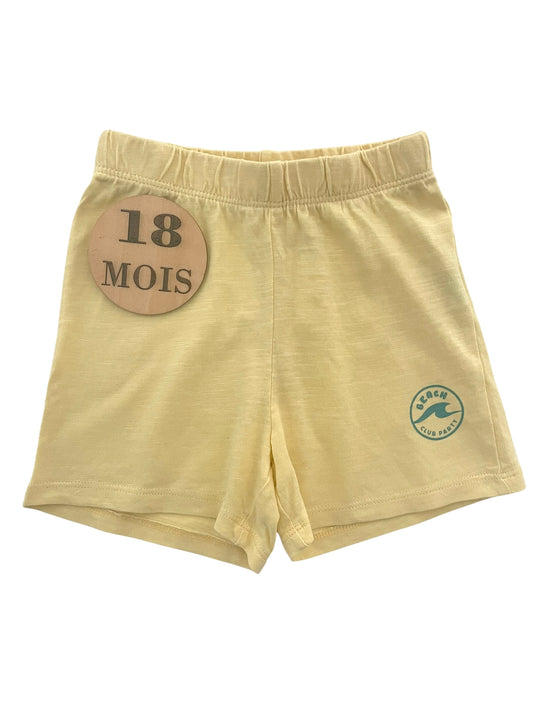 Short coton jaune, Kiabi