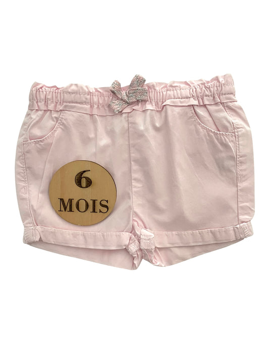 Short en toile, rose, TAO
