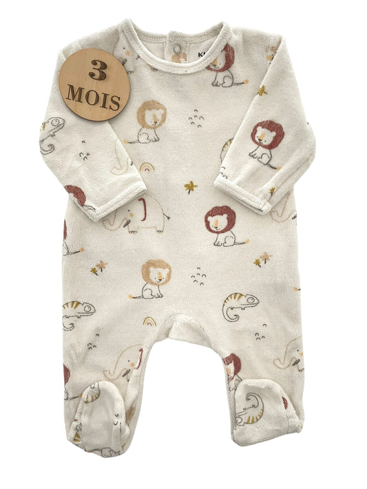 Pyjama velours, lions, Kiabi
