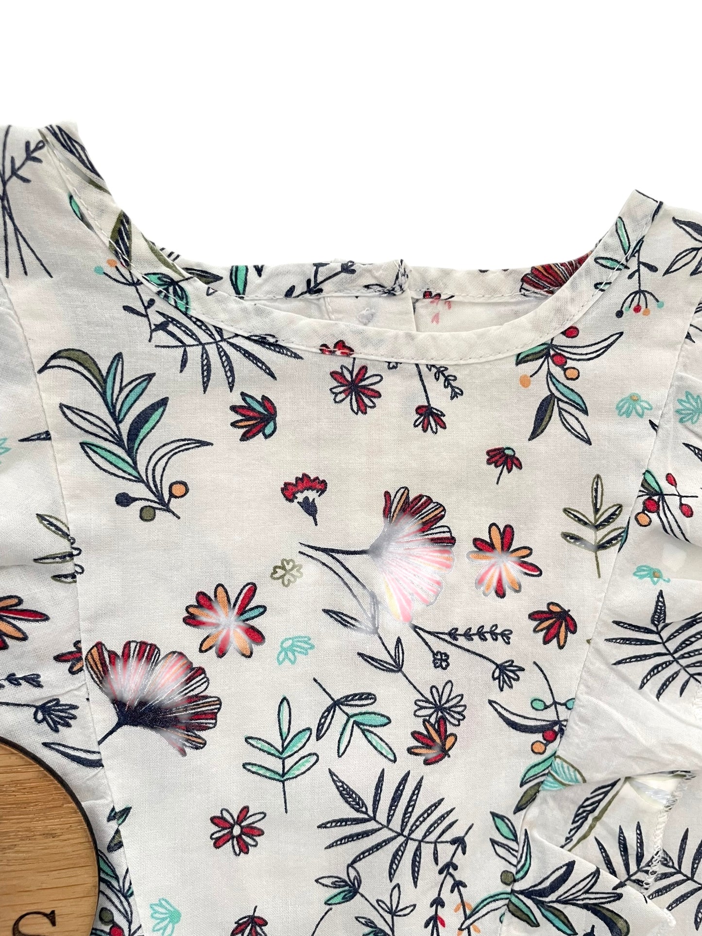 Blouse sans manche, fleuri, Gémo