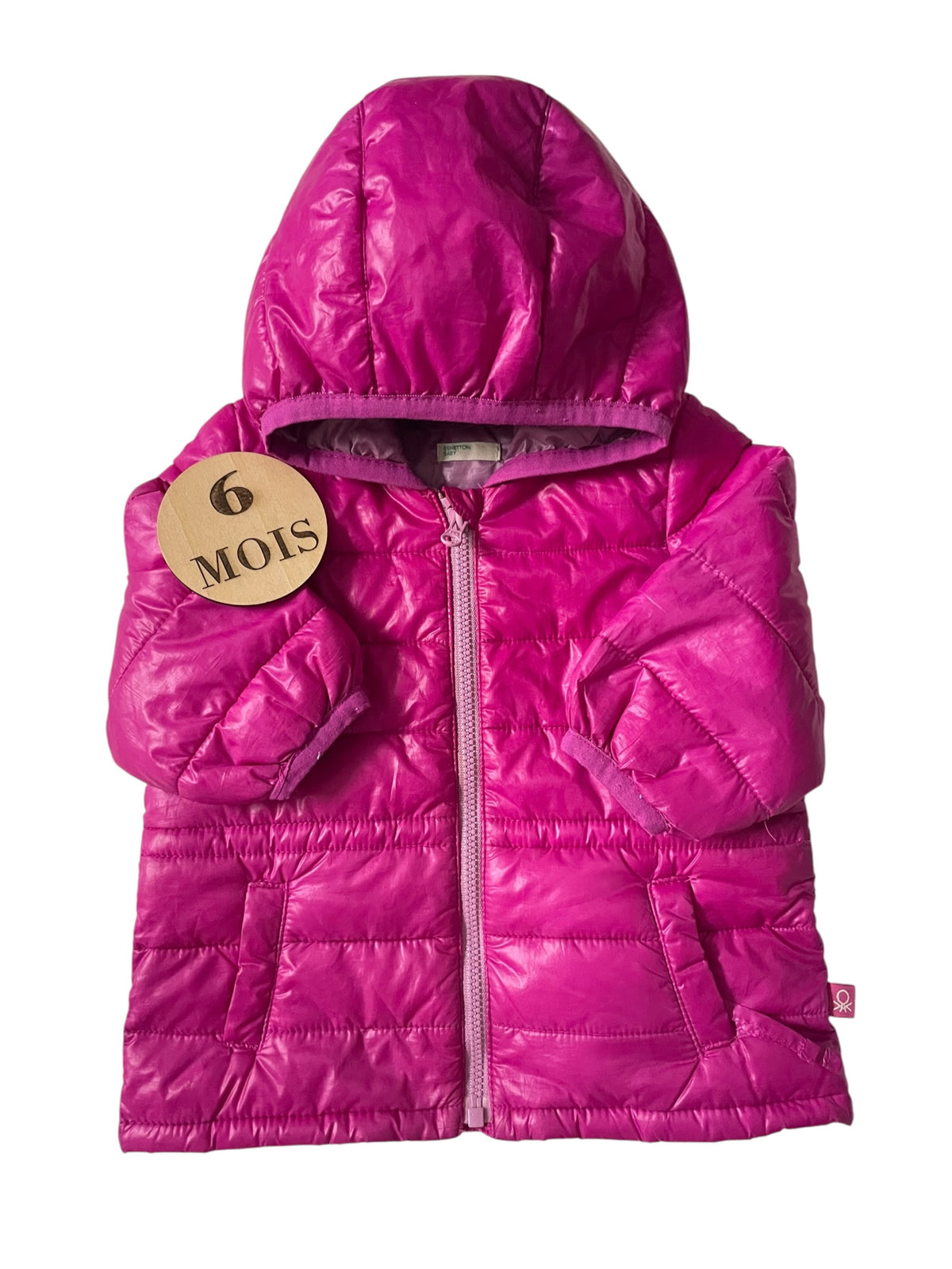 Doudoune légère, fuchsia, Benetton