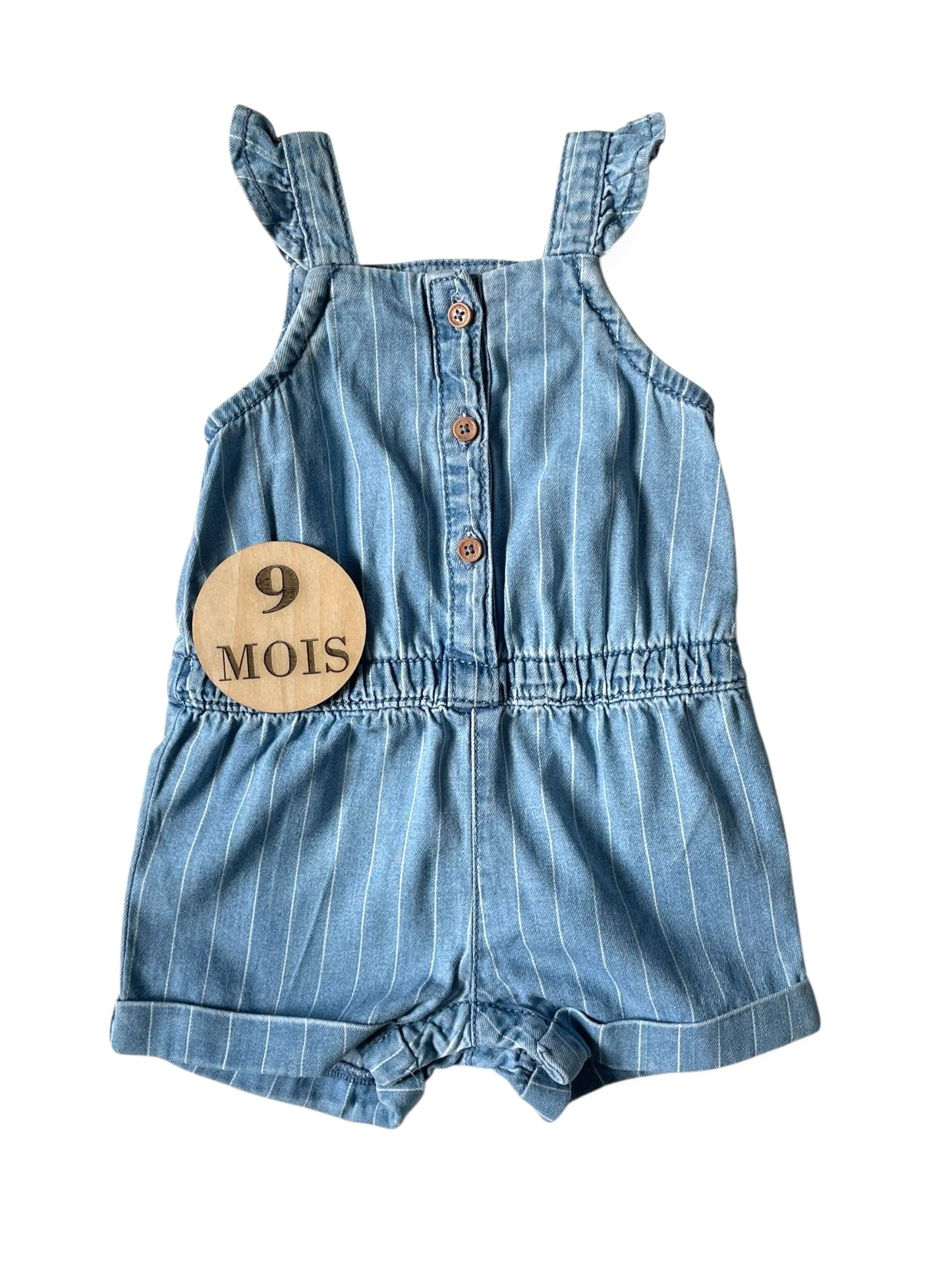 Salopette short en jean, Obaibi