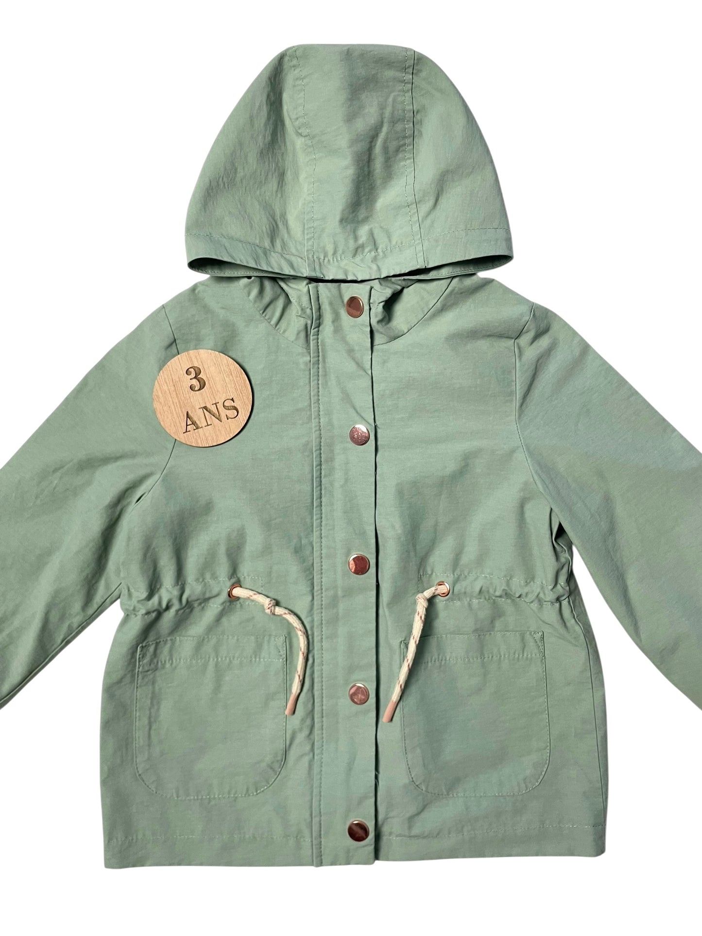 Imperméable vert, Kiabi