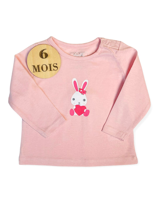 Tee-shirt rose lapin, FPC