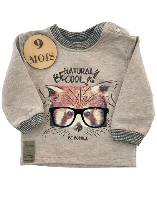 Sweat gris, renard, Boboli