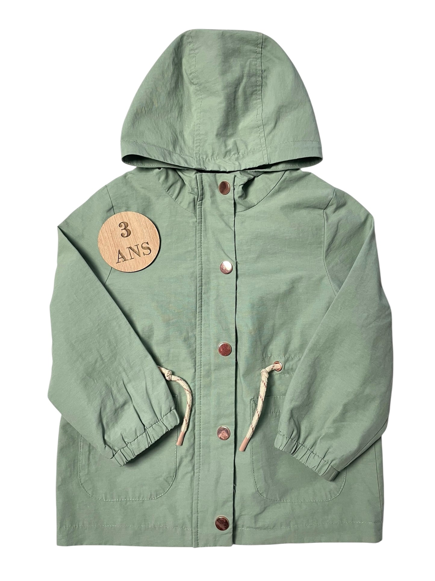 Imperméable vert, Kiabi