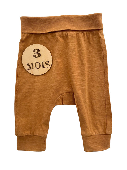 Pantalon coton, marron, H&M