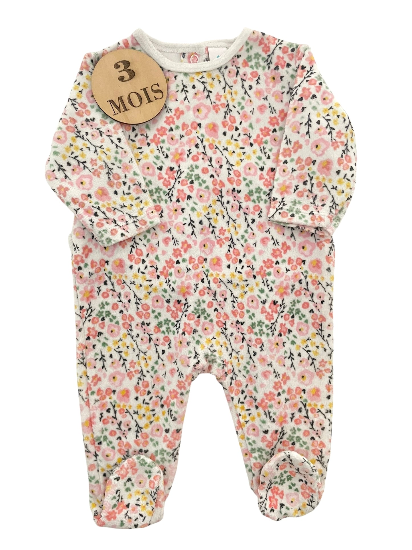 Pyjama velours fleuri, TEX