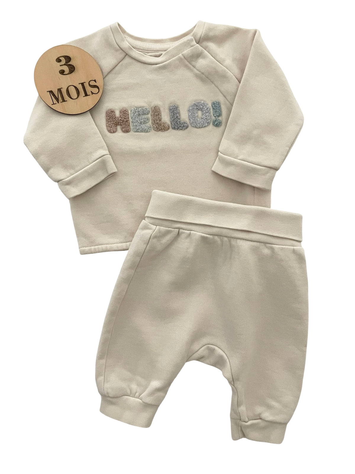 Ensemble crème, gilet et pantalon, H&M