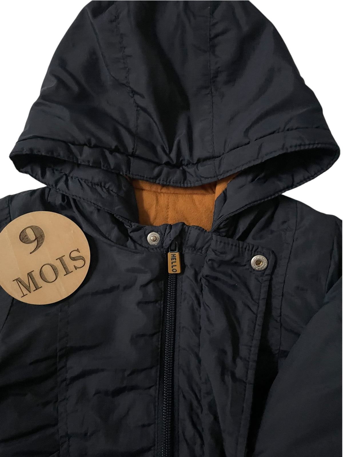 Manteau imperméable bleu-nuit, doublure légère, Kiabi