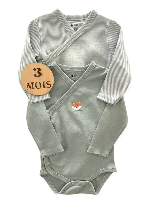 Lot 2 bodies, verts, Kiabi