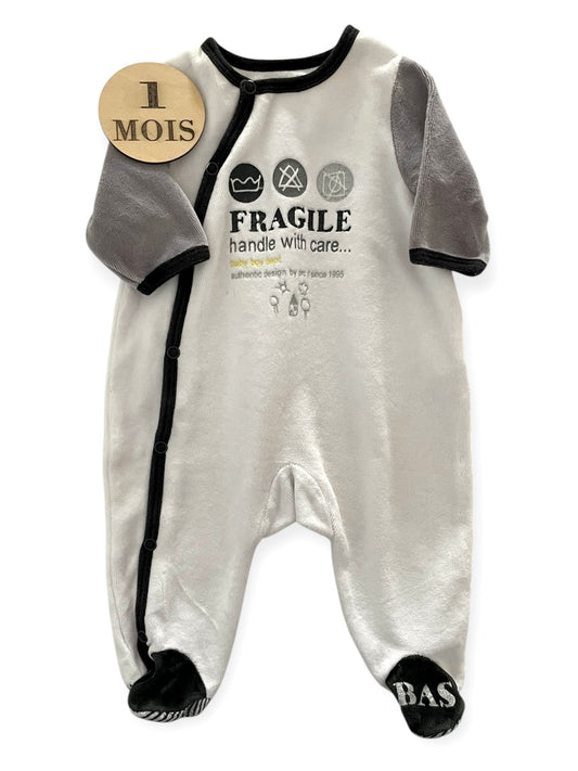 Pyjama velours gris et blanc, Orchestra