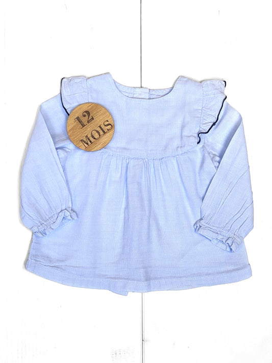 Blouse bleue, Kiabi