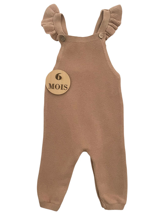 Salopette en mailles, beige