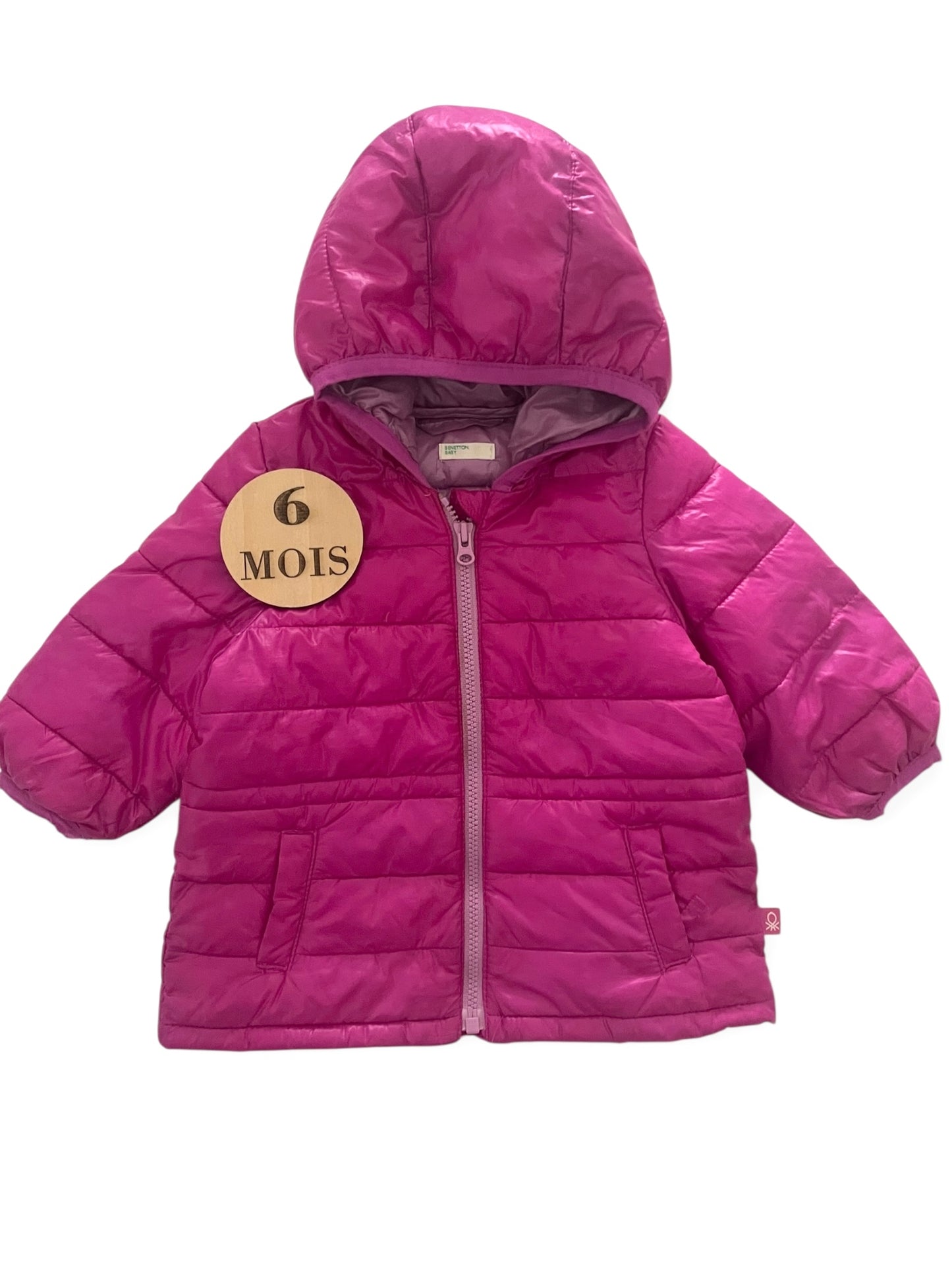 Doudoune légère, fuchsia, Benetton