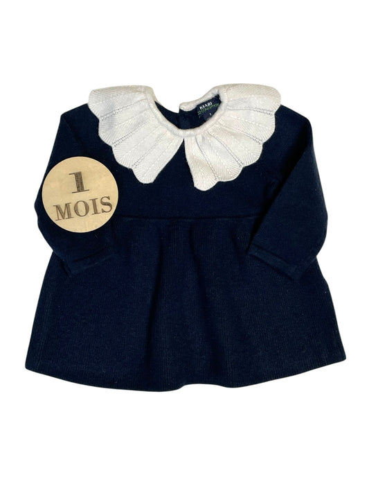 Robe hiver à col, bleu-nuit, Kiabi