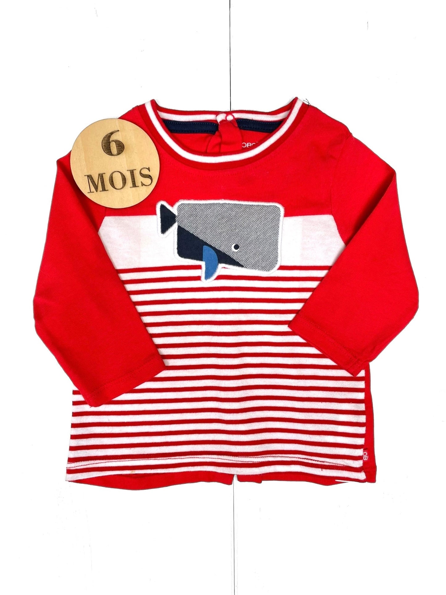 Box 5 pièces, mi-saison, 6 mois (rouge/ bleu/ blanc)