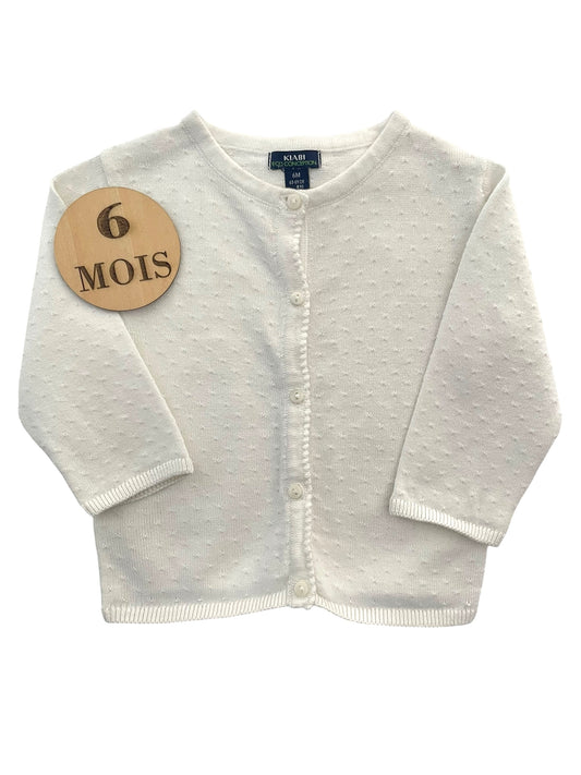 Gilet fin blanc, Kiabi